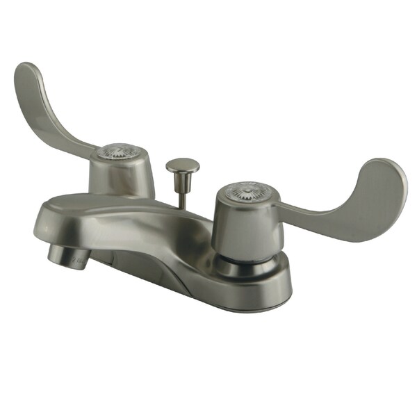 4" Centerset Bathroom Faucet, Brushed Nickel